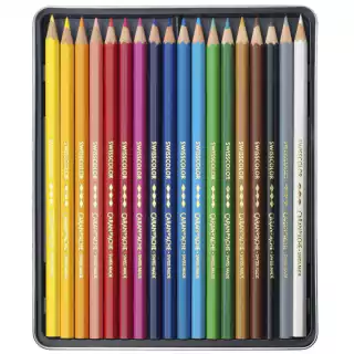 Lápis Permanente Caran Dache Swisscolor 18 Cores 1284718