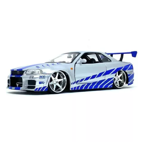 Brian s Nissan GTR Skyline R34 Velozes e Furiosos 1:24 Jada Toys 97158