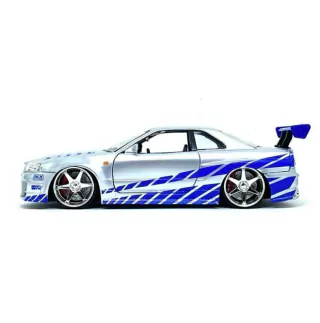 Brian s Nissan GTR Skyline R34 Velozes e Furiosos 1:24 Jada Toys 97158
