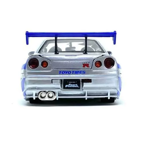 Brian s Nissan GTR Skyline R34 Velozes e Furiosos 1:24 Jada Toys 97158