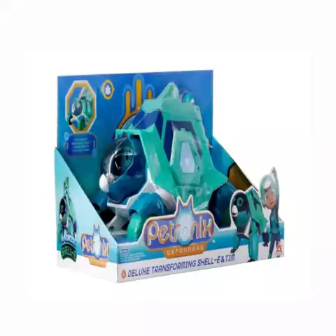Conjunto de Veículo com Boneco Petronix Defenders Shell-E e Tim Fun F0114-6
