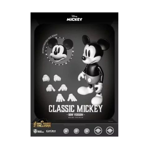 Mickey Classic Version Black & White - Disney Classic - Beast Kingdom