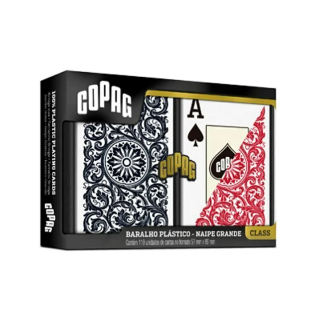 Baralho Class Estojo Duplo Naipe Grande Copag 91678 Modelo 1 Baralho Class Estojo Duplo Naipe Grande Copag 91678 Modelo 1
