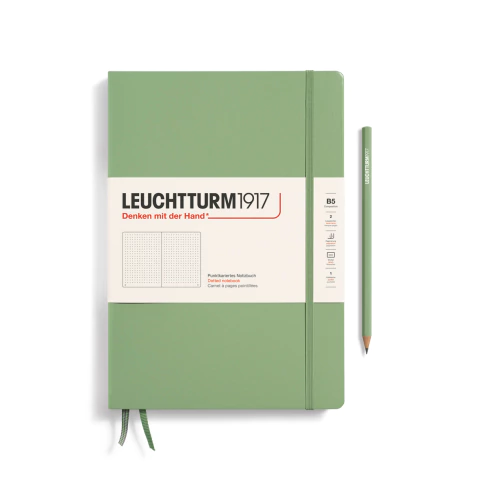 Caderno Leuchtturm1917, Composition (B5) - 219 Páginas, Capa dura, Pontilhado, Sálvia 366172