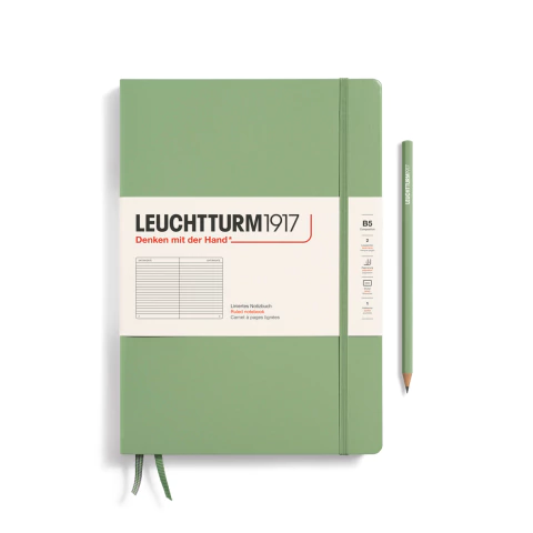 Caderno Leuchtturm1917, Composition (B5) - 219 Páginas, Capa dura, Pautado, Sálvia 366173