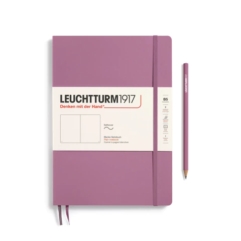 Caderno Leuchtturm1917, Composition (B5) - 123 Páginas, Capa Flex, Sem Pauta, Rosa Antigo 372363