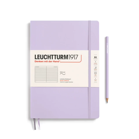 Caderno Leuchtturm1917, Composition (B5) - 123 Páginas, Capa Flex, Pautado, Lilás 368154