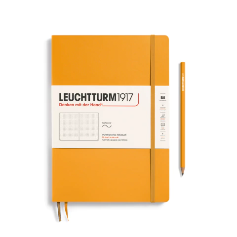 Caderno Leuchtturm1917, Composition (B5) - 123 Páginas, Capa Flex, Pontilhado, Sol Nascente 365634