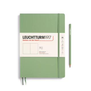 Caderno Leuchtturm1917, Composition (B5) - 123 Páginas, Capa Flex, Sem Pauta, Sálvia 363929 - comprar online