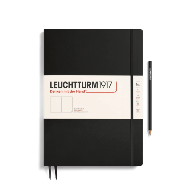 Caderno Leuchtturm1917, Master Slim (A4+) - 123 Páginas, Capa dura, Sem Pauta, Preto 330754 - comprar online Caderno Leuchtturm1917, Master Slim (A4+) - 123 Páginas, Capa dura, Sem Pauta, Preto 330754 - comprar online