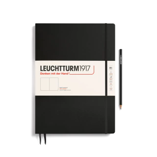 Caderno Leuchtturm1917, Master Slim (A4+) - 123 Páginas, Capa dura, Sem Pauta, Preto 330754 - comprar online