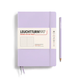Caderno Leuchtturm1917, Medium (A5) - 251 Páginas, Capa dura, Pontilhado, Lilás 365481 - comprar online