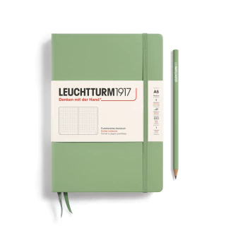 Caderno Leuchtturm1917, Medium (A5) - 251 Páginas, Capa Dura, Pontilhado, Sálvia 361584 - comprar online