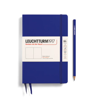 Caderno Leuchtturm1917, Paperback (B6+) - 219 Páginas, Capa Dura, Sem Pauta, Azul Escuro 372350 - comprar online