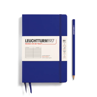 Caderno Leuchtturm1917, Paperback (B6+) - 219 Páginas, Capa Dura, Pautado, Azul Escuro 372352 - comprar online
