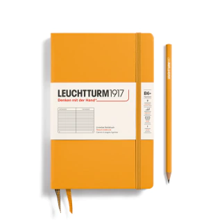 Caderno Leuchtturm1917, Paperback (B6+) - 219 Páginas, Capa Dura, Pautado, Sol Nascente 368498 - comprar online