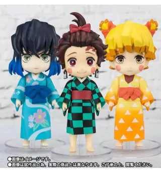 Sumiko Zenko Inoko Entertainment District Arc Set Demon Slayer Figuarts Mini Bandai
