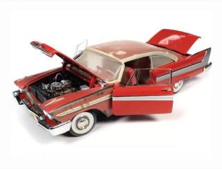 Miniatura Plymouth Fury Christine 1/18 Com Luz Auto Word SS130
