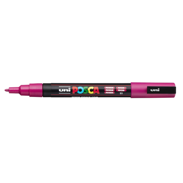 Caneta Posca Uni Pc-3m Fuchsia 0.9-1.3mm #11 2340 - comprar online Caneta Posca Uni Pc-3m Fuchsia 0.9-1.3mm #11 2340 - comprar online