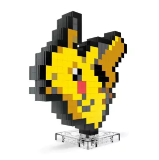 Conjunto De Construção Pikachu Pixel Mega Pokemon Mattel Hth74