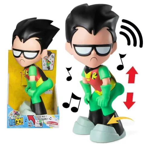 Boneco Interativo Robin com Som e Dancinha Jovens Titãs em Ação 4033