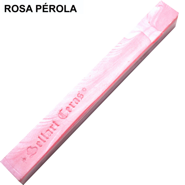 Kit Com 3 Bastão Cera Para Lacre Flexível Rosa Pérola Sellart Kit Com 3 Bastão Cera Para Lacre Flexível Rosa Pérola Sellart