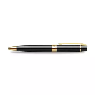 Caneta Esferográfica Sheaffer 300 Preta Com Clip Dourado E2932551
