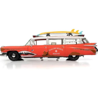 1959 Cadillac Eldorado Ambulance Surf Shark 1:18 Auto Word Aw312