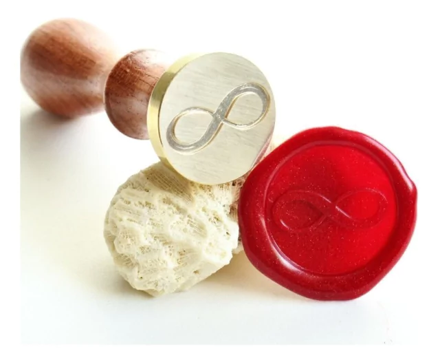 Sinete Para Lacre Símbolo do Infinito 25mm - Sellart Sinete Para Lacre Símbolo do Infinito 25mm - Sellart