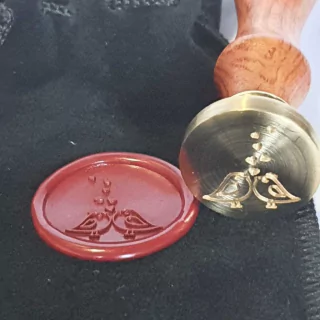 Sinete Para Lacre Pássaros 25mm - Sellart