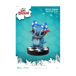 Estátua Super Hero Stitch - Lilo e Stitch - Beast Kingdom Mini Egg Attack