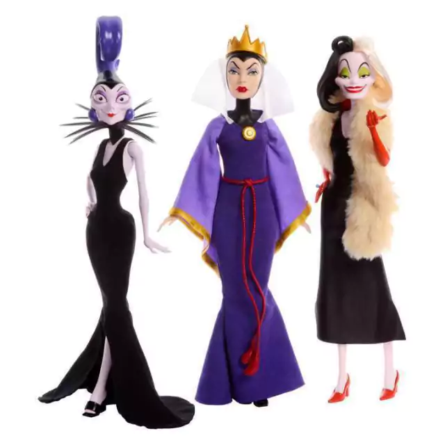 Disney Collector Villains Evil Queen Cruella Yzma Aniversário 100 Anos Hrf56 Mattel Disney Collector Villains Evil Queen Cruella Yzma Aniversário 100 Anos Hrf56 Mattel