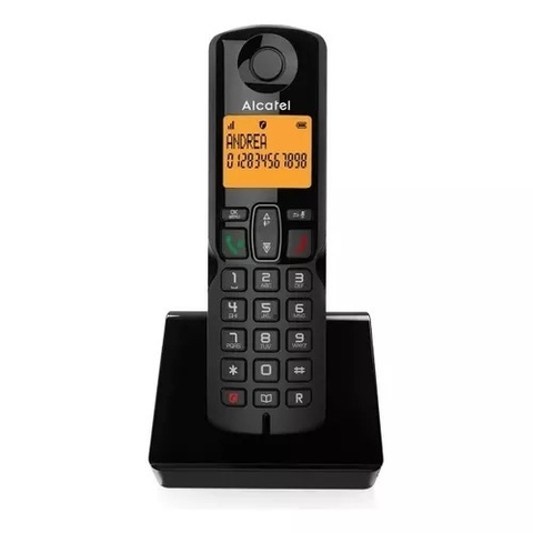 Telefono Inalambrico Alcatel S280cb Altavoz Bloqueo Auto Color Negro