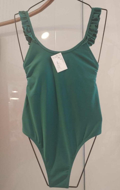 Enteriza Volados - Verde Oscuro - comprar online