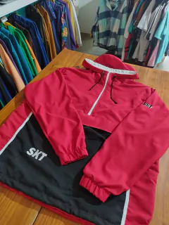 Anorak rojo skt abrigo en internet