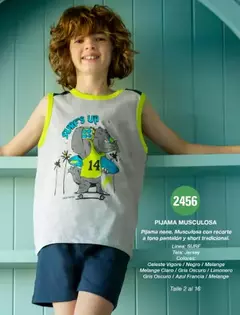 PIJAMA DE NIÑO MUSCULOSA DISEÑOS SURTIDOS T2/16 - ELEMENTO - ARTICULOS VARIOS en internet