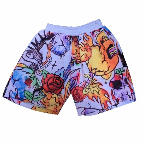 Short traje de baño dibujo trash - comprar online