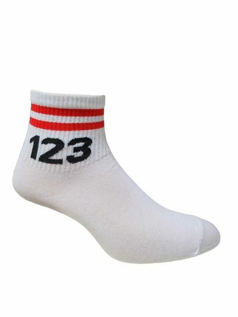 Medias caña baja 123 (rojo) - comprar online