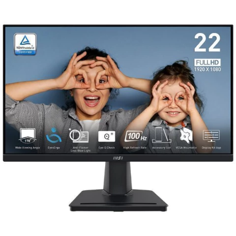 MONITOR MSI 22" MP225V VA FHD 100HZ 1MS HDMI VGA