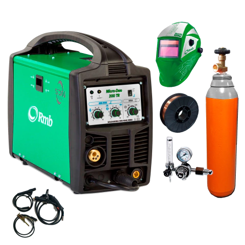 Soldadora MIG RMB MICRO-DUO 200tr + COMBO Cilindro Atal + Regulador + Alambre - comprar online