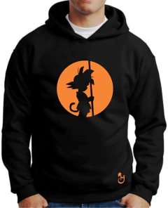 Buzo canguro de frisa Premium. Hoodie. Goku. Anime. Dragon Ball.