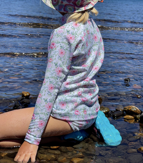 REMERA CON BOMBACHA - Rosas Románticas