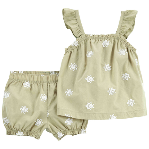 Conjunto 2 peças Carter's MENINA Verde
