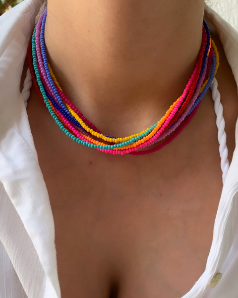 Choker Miçangas TRANCOSO - Banhada à Ouro / Banhada à Prata ≋⎈