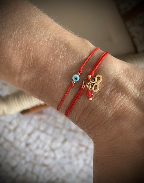 Pulseira Macramê Fio de Algodão - Banhada à Ouro / Banhada à Prata ≋⎈