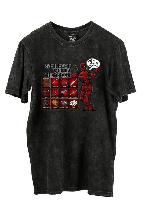 Remera Deadpool Weapons (Nevada ,Negra o Blanco)