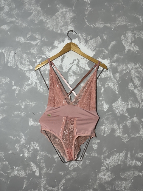 Body Renda Rosa - comprar online