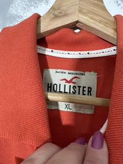 Camiseta Polo Laranja Hollister