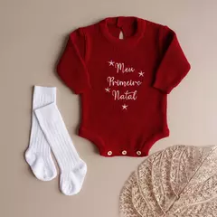 ROMPER BEBÊ E INFANTIL PERSONALIZADO - VERMELHO