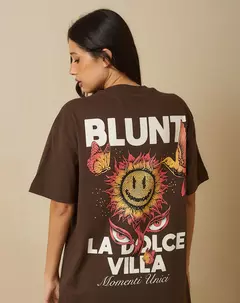 CAMISETA BLUNT BASICA SUNBLISS MARROM na internet